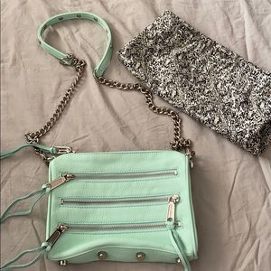 Rebecca Minkoff 5 Zip purse Mint